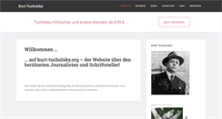 Desktop Screenshot of kurt-tucholsky.org