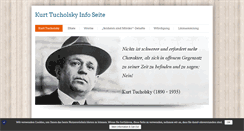 Desktop Screenshot of kurt-tucholsky.info