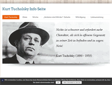 Tablet Screenshot of kurt-tucholsky.info